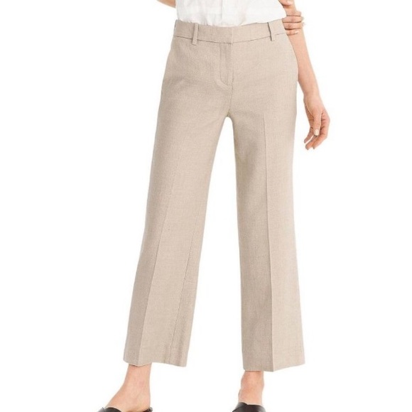 NWT j crew women’s size 00 peyton linen stretch crop pants preppy work 0383